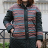 Женская куртка с  узором в полоску 53500802