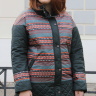 Женская куртка с  узором в полоску 53500802