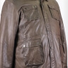 Кожаная куртка с отложным воротником 21140801