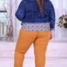 Женские укороченные брюки оранжевого цвета 21670207