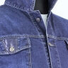 Синяя джинсовая куртка большого размера 12321023