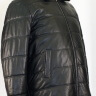 Утепленная кожаная куртка с меховым воротником 24370810