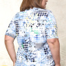 Легкая блузка с круглым вырезом 21855453