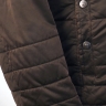 Зимняя коричневая куртка с нагрудными карманами 24060859