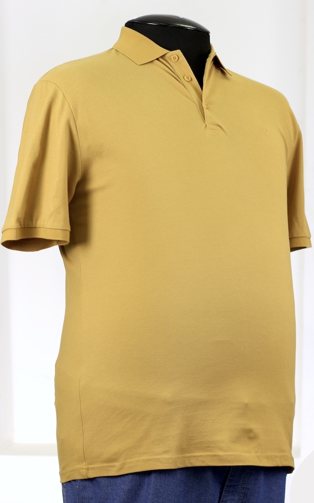 Желтая футболка-поло 24130682