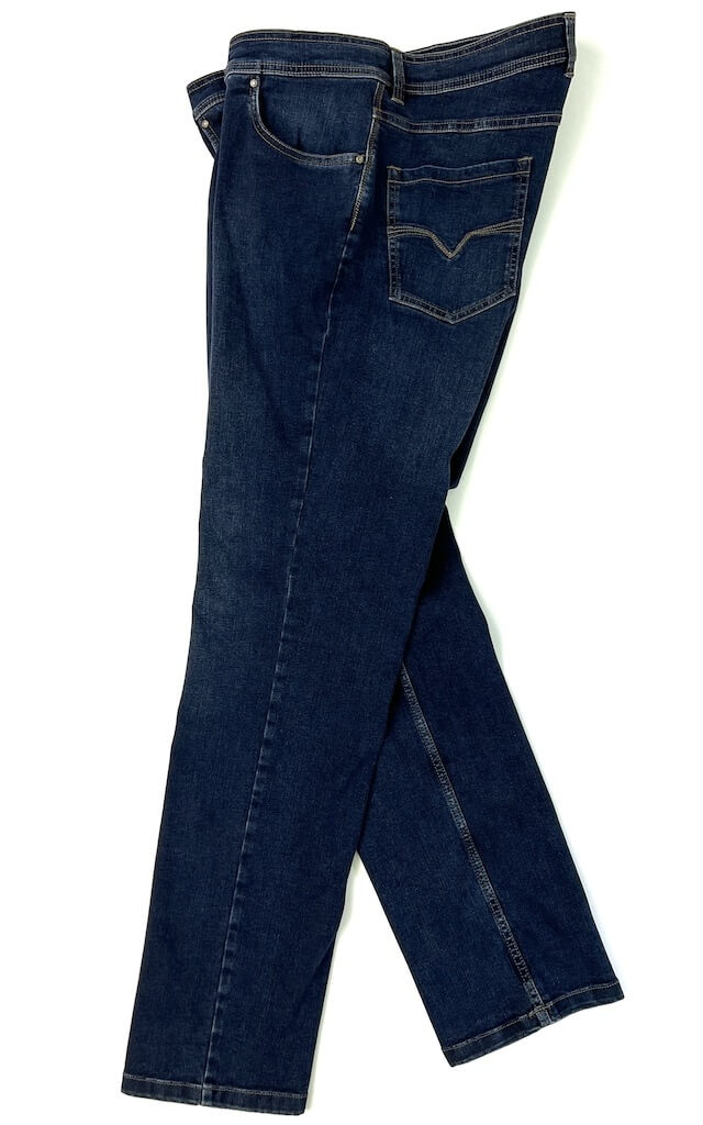Темно-синие зауженные джинсы 46110406