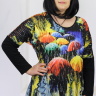 Большая блуза с принтом зонтики арт. 54505101