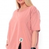 Бледно-розовая футболка свободного кроя 23675125