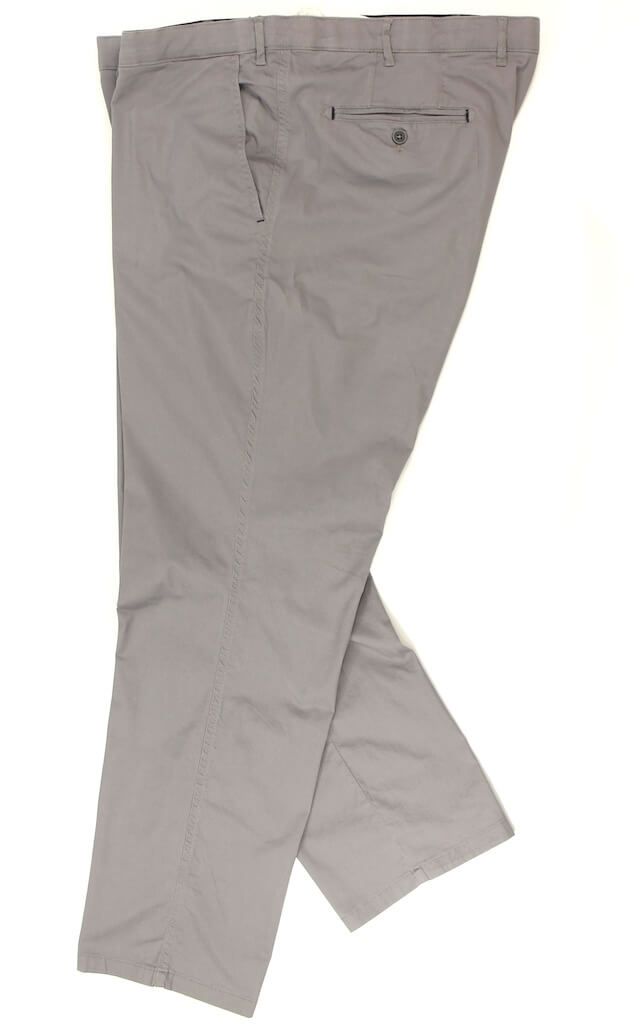 Хлопковые брюки слаксы серого цвета 23110271