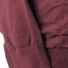 Мужской хлопковый бордовый джемпер большого размера 23312250