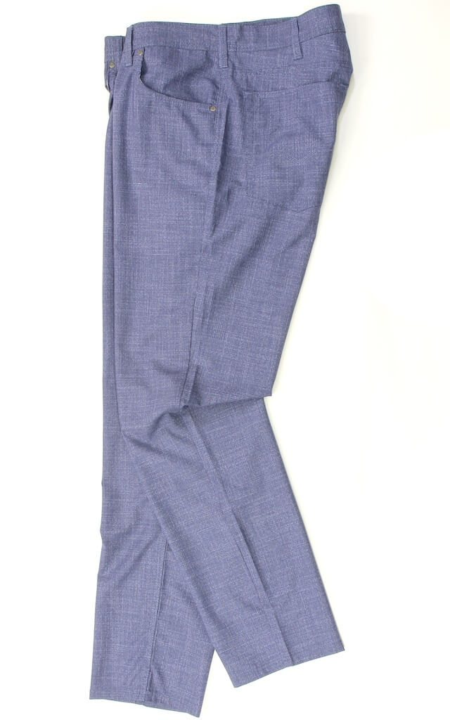 Льняные брюки светло-синего цвета арт. 23310452