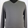 Темно-серый пуловер большого размера 36082201