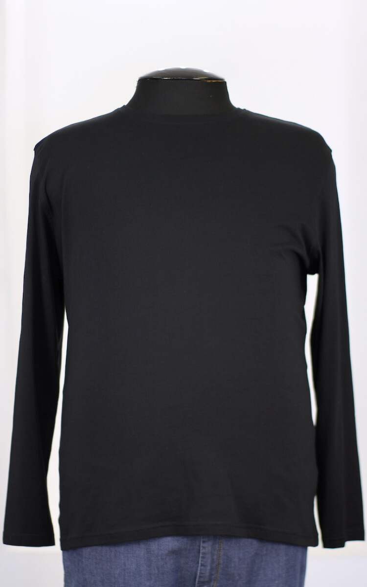 Черная футболка Kitaro с длинным рукавом 94032187