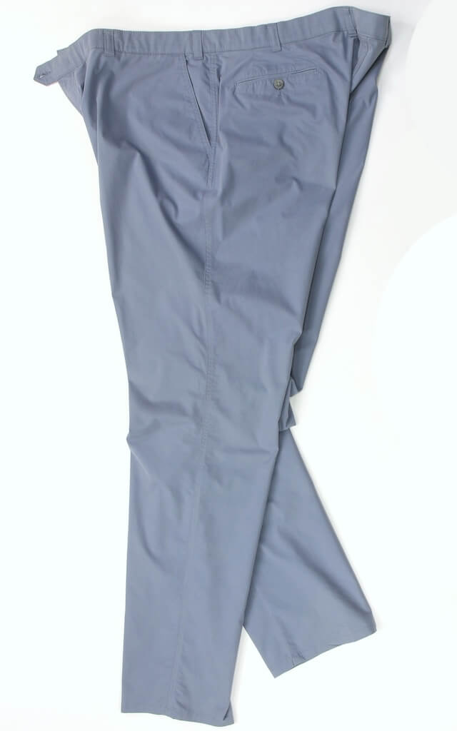 Хлопковые брюки голубого цвета 25050211