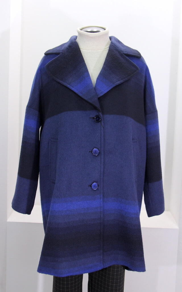 Кашемировое темно-синее пальто 10500827
