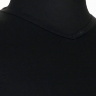 Мужская однотонная футболка черного цвета с V-горлом арт. 72070712