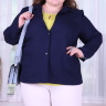 Классический однотонный женский пиджак 82650111