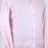Мужская розовая рубашка в горошек 21241111