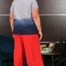 Широкие красные брюки материал вискоза 62670201