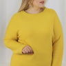 Женский желтый свитер большого размера 94852226
