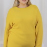 Женский желтый свитер большого размера 94852226