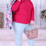 Розовая женская блузка с длинным рукавом 94855111