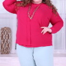 Розовая женская блузка с длинным рукавом 94855111