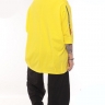 Желтая блузка с молнией на рукавах 23675105