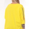 Желтая блузка с молнией на рукавах 23675105