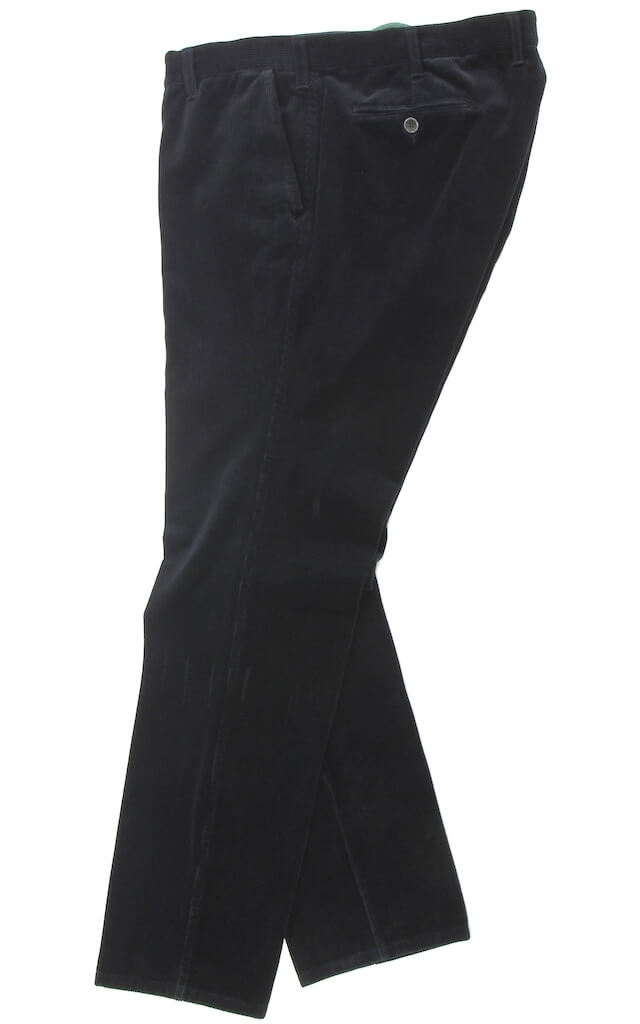 Вельветовые брюки чернильно-синего цвета 23060286