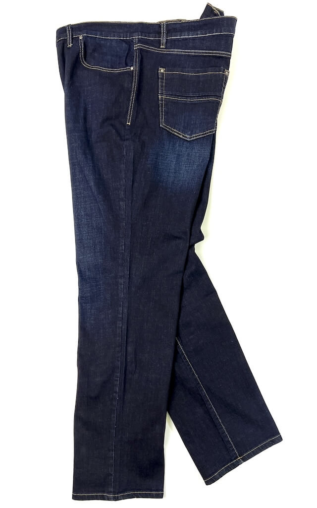 Темно-синие длинные прямые джинсы 61320402