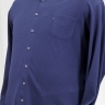 Темно-синяя рубашка из структурной ткани 23241138
