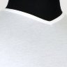 Мужская футболка белого цвета с V-горлом арт. 72070711