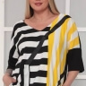 Блузка с черными и желтыми полосами 23675113