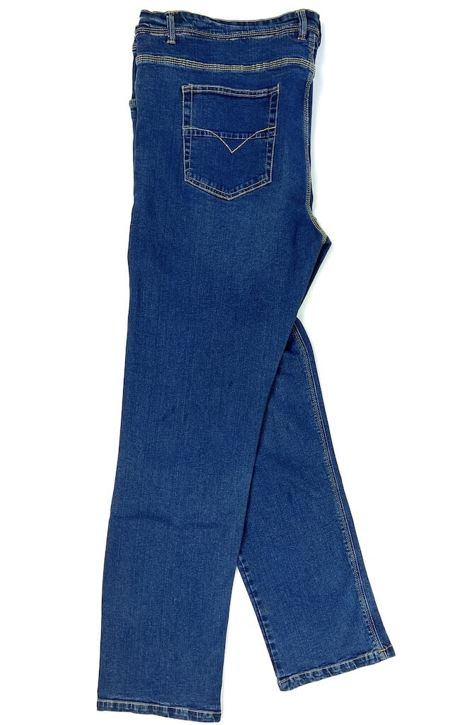 Слегка зауженные синие джинсы 84070427