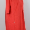 Однотонное красное платье с круглым вырезом 94565343
