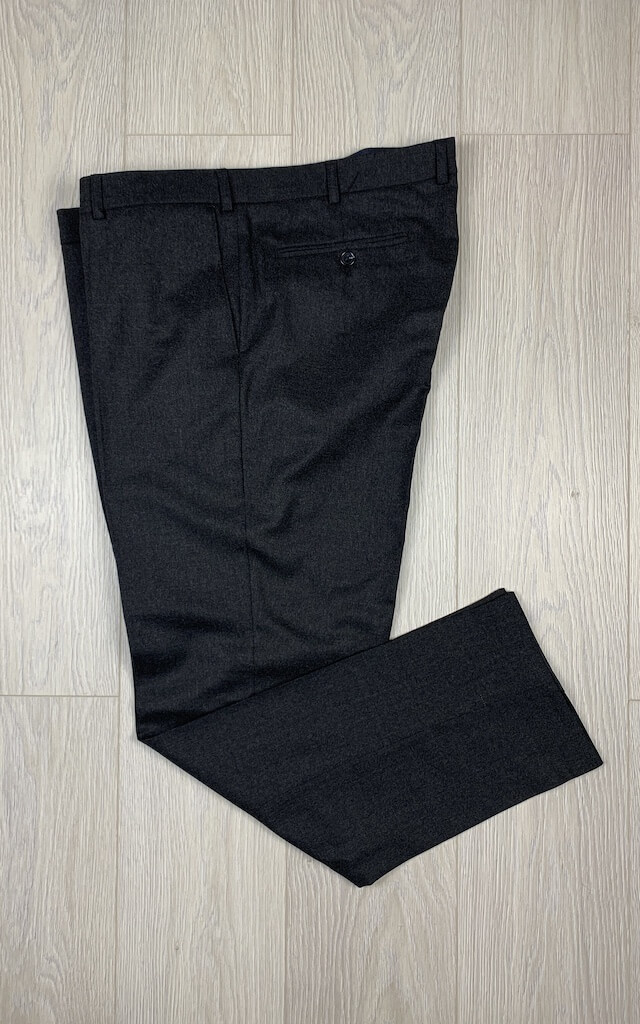 Темно-серые шерстяные брюки 74050206