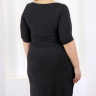 Элегантное черное платье с бантом 21505350