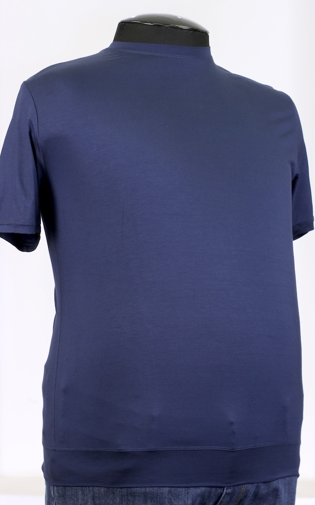 Синяя футболка с эластаном 23130712