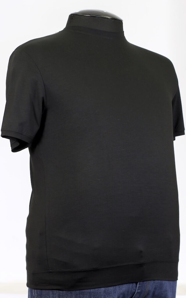 Черная футболка с эластаном арт. 23130711