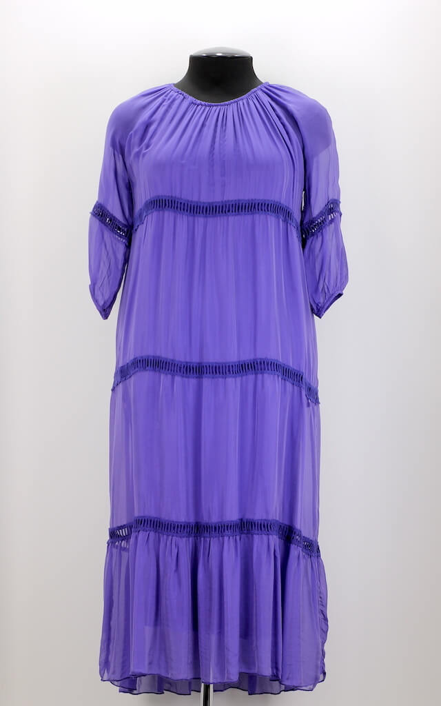 Шелковое платье пурпурного цвета арт. 82685312