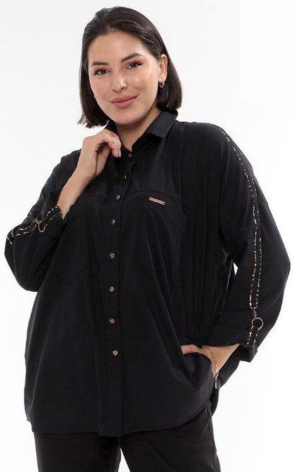 Модная женская рубашка большого размера 22671170