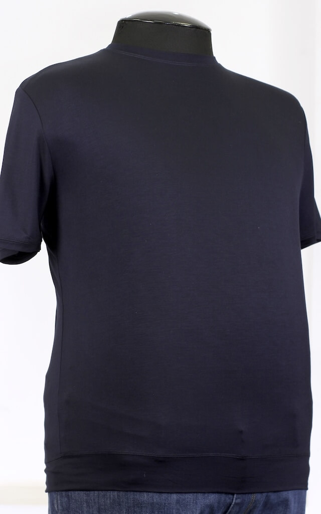 Темно-синяя футболка с эластаном арт. 23130713