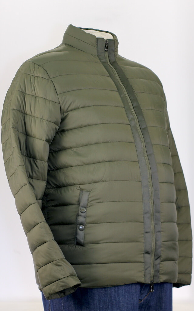 Зимняя куртка оливкового цвета без резинки арт. 83070885