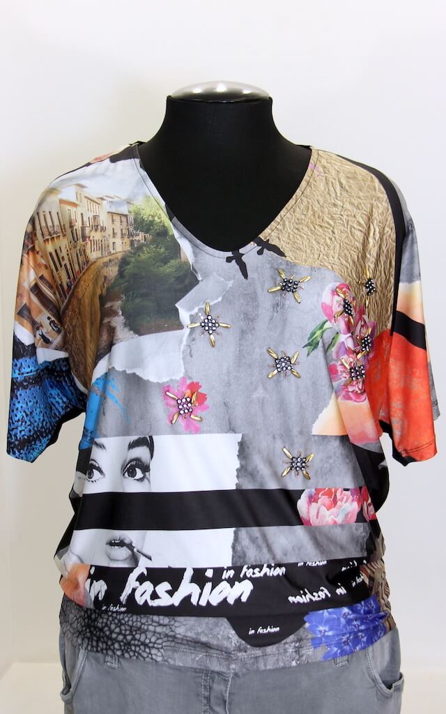 Модная женская блузка большого размера 53505403