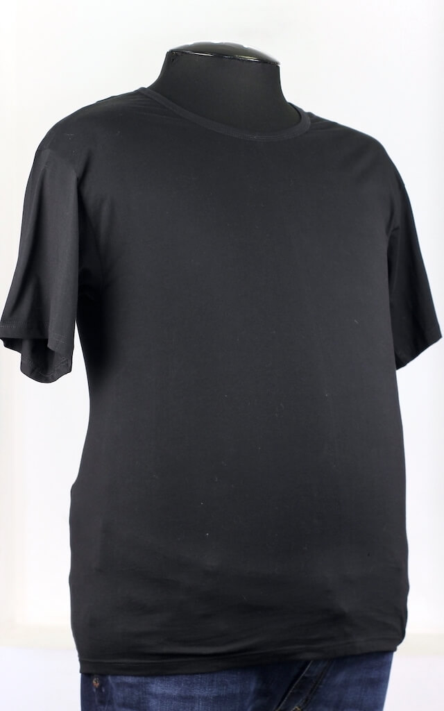 Свободная футболка черного цвета 12320725