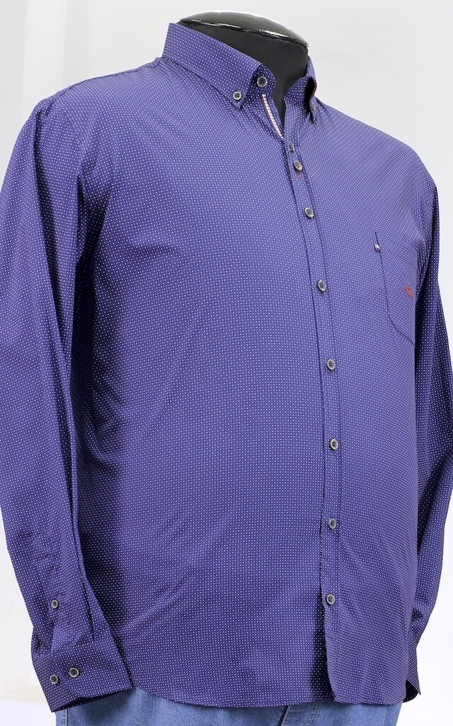 Темно-синяя мужская рубашка 23241153