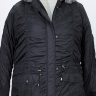 Черная куртка с искусственным мехом арт. 94870823