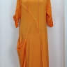 Оранжевое авангардное платье 21505309