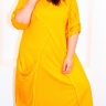 Оранжевое авангардное платье 21505309